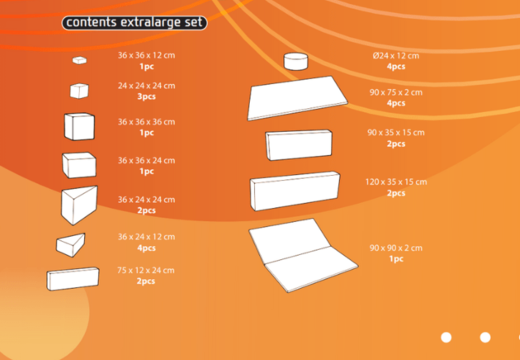 Zamów zawartość zestawu Softplay XL w standardowym temacie od JB Meppel