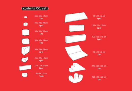 Zamów zawartość zestawu Softplay XXL w temacie Rollercoaster od JB Inflatables w Meppel