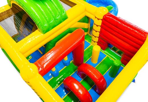 Wnętrze zamku dmuchanego z łukami, kolumnami i poduszkami powietrznymi na sprzedaż w JB