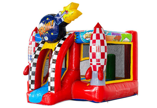 Zamów zamek dmuchany Midi Bounce w stylu komiksowym online w JB Inflatables