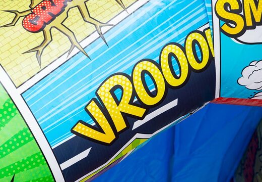 Zamek dmuchany A-frame w stylu komiksowym na sprzedaż w JB Inflatables