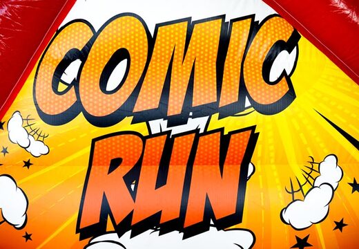 Wysokiej jakości kolorowy tor przeszkód w tematyce komiksowej